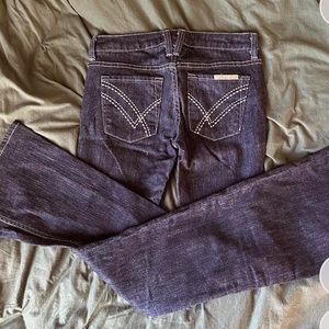 low waisted flare jeans